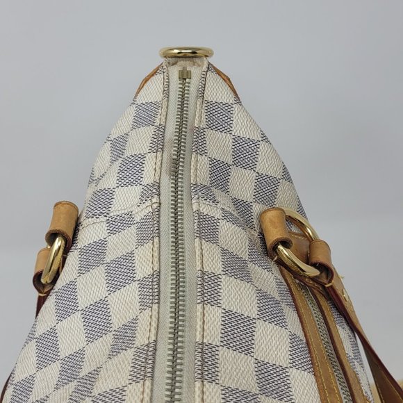 LOUIS VUITTON Damier Azur Canvas Evora MM Tote Bag - Picture 8 of 14
